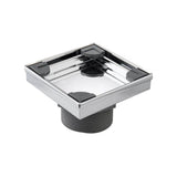 Isenberg By Flusso - 4'' Tile Insert Floor Drain with 2'' Outlet - Chrome