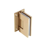 Isenberg By Flusso - Wall To Glass Self Centering Shower Door Hinge - Brushed Bronze Pvd