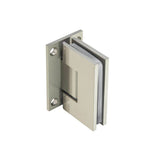 Isenberg By Flusso - Wall To Glass Self Centering Shower Door Hinge - Brushed Nickel PVD