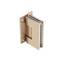 Isenberg By Flusso - Wall To Glass Heavy Duty Self Centering Shower Door Hinge - Brushed Bronze Pvd