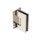 Isenberg By Flusso - Wall To Glass Heavy Duty Self Centering Shower Door Hinge - Polished Nickel PVD