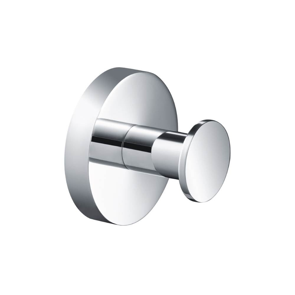 Isenberg By Flusso - Brass Bathroom Towel / Robe Hook - Chrome