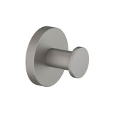 Isenberg By Flusso - Brass Bathroom Towel / Robe Hook - Steel Grey