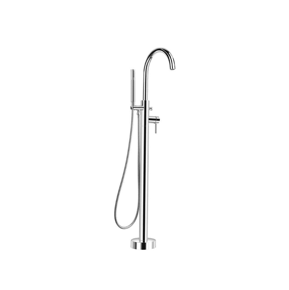 Isenberg By Flusso - Freestanding Floor Mount Bathtub / Tub Filler With Hand Shower - Chrome