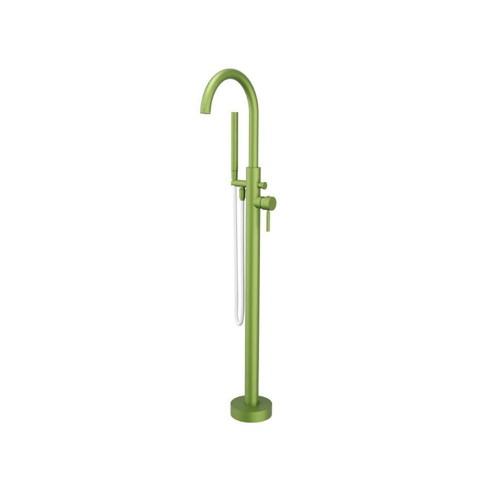 Isenberg By Flusso - Freestanding Floor Mount Bathtub / Tub Filler With Hand Shower - Isenberg Green