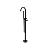 Isenberg By Flusso - Freestanding Floor Mount Bathtub / Tub Filler With Hand Shower - Matte Black