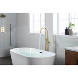Freestanding Floor Mount Bathtub / Tub Filler With Hand Shower