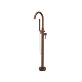 Isenberg By Flusso - Freestanding Floor Mount Bathtub / Tub Filler With Hand Shower - Vortex Brown