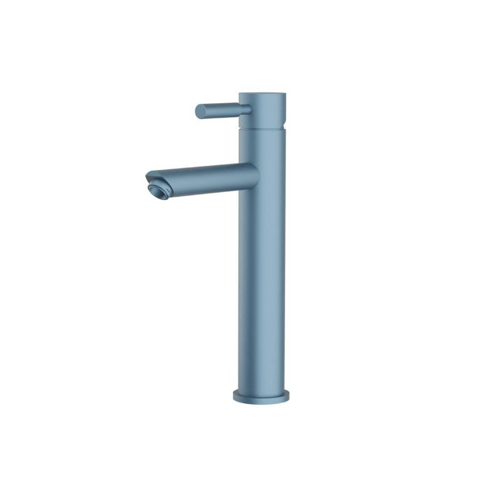Isenberg By Flusso - Single Hole Vessel Faucet - Blue Platinum