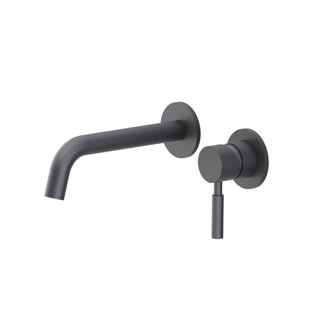 Isenberg By Flusso - Single Handle Wall Mounted Bathroom Faucet - Dark Grey