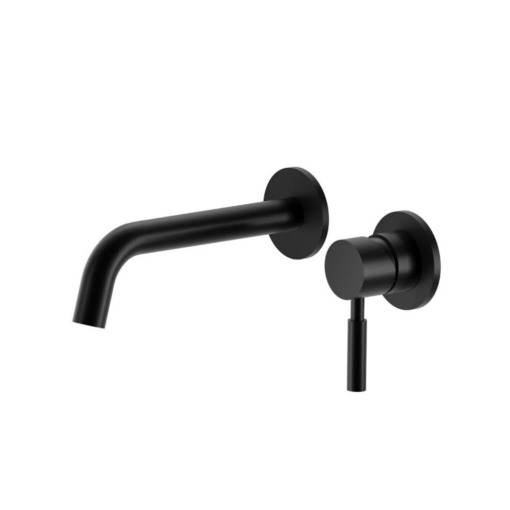 Isenberg By Flusso - Single Handle Wall Mounted Bathroom Faucet - Gloss Black