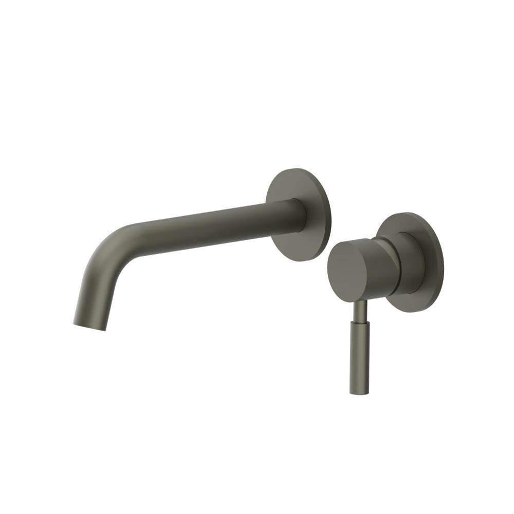 Isenberg By Flusso - Single Handle Wall Mounted Bathroom Faucet - Gun Metal Grey