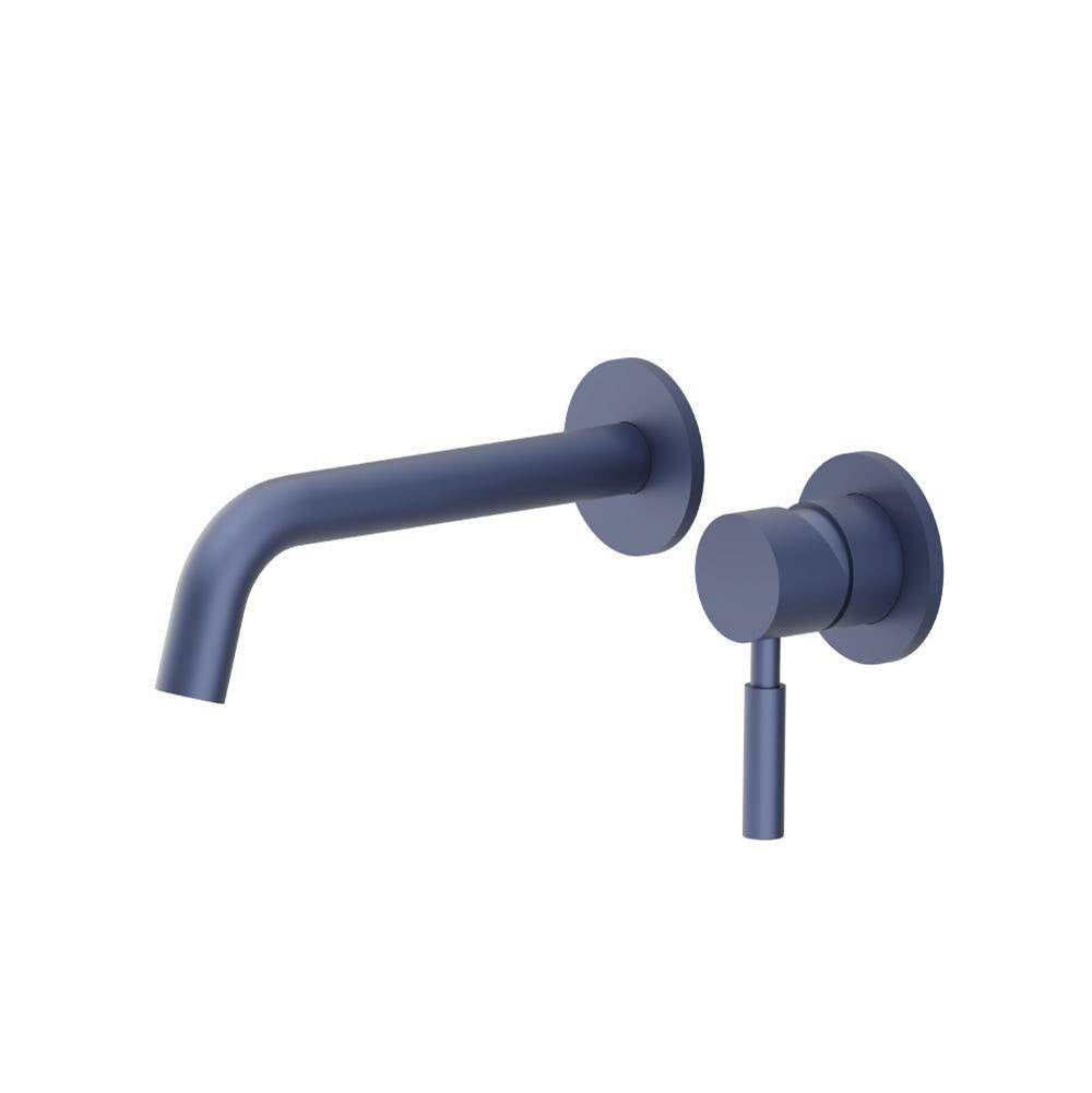 Isenberg By Flusso - Single Handle Wall Mounted Bathroom Faucet - Navy Blue