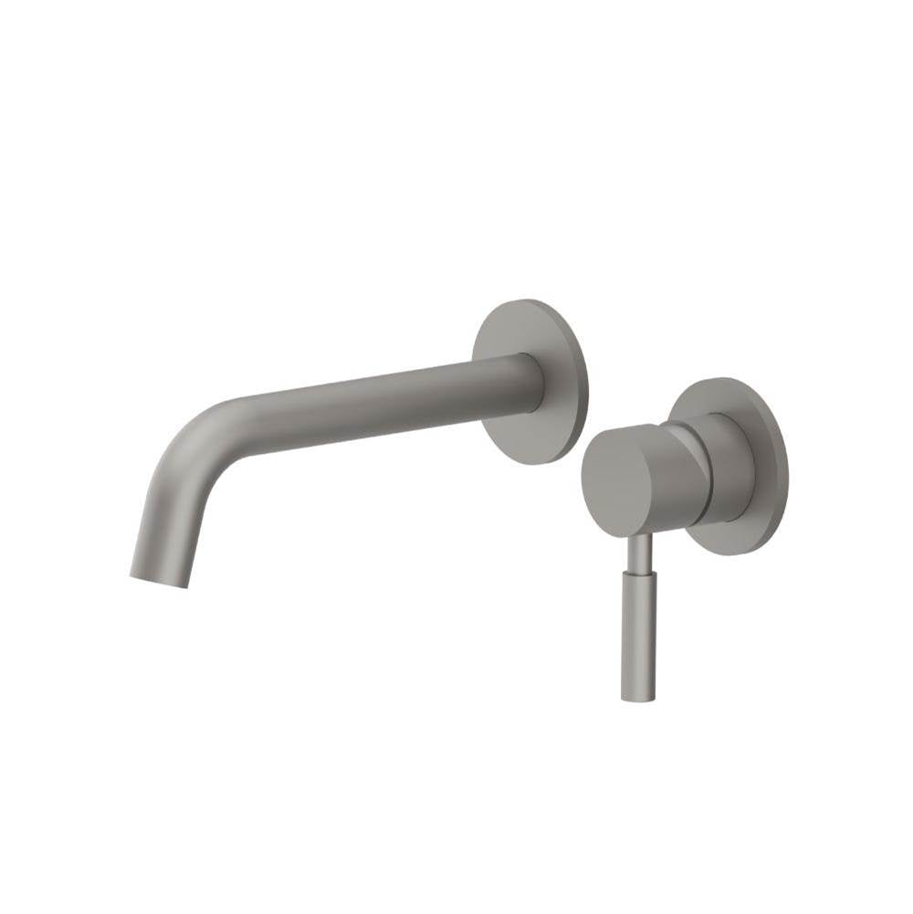Isenberg By Flusso - Single Handle Wall Mounted Bathroom Faucet - Steel Grey
