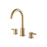 Isenberg By Flusso - Three Hole 8'' Widespread Two Handle Bathroom Faucet - Brushed Bronze Pvd