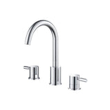 Isenberg By Flusso - Three Hole 8'' Widespread Two Handle Bathroom Faucet - Matte Black