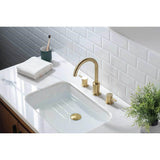 Three Hole 8'' Widespread Two Handle Bathroom Faucet