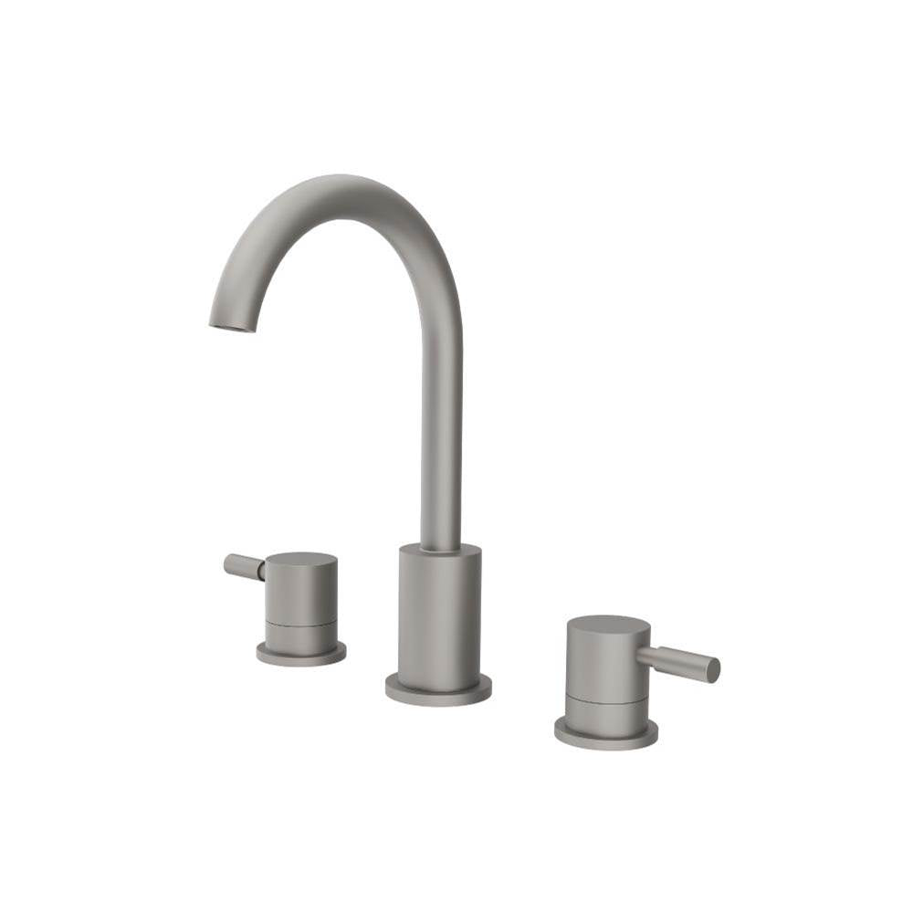 Isenberg By Flusso - Three Hole 8'' Widespread Two Handle Bathroom Faucet - Steel Grey