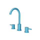 Isenberg By Flusso - Three Hole 8'' Widespread Two Handle Bathroom Faucet - Sky Blue