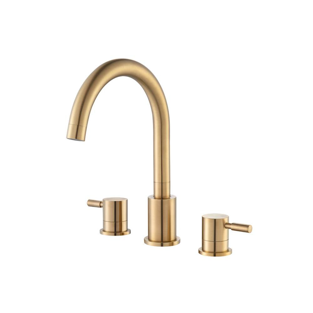 Isenberg By Flusso - 3 Hole Deck Mount Roman Tub Faucet - Brushed Bronze Pvd