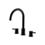 Isenberg By Flusso - 3 Hole Deck Mount Roman Tub Faucet - Gloss Black