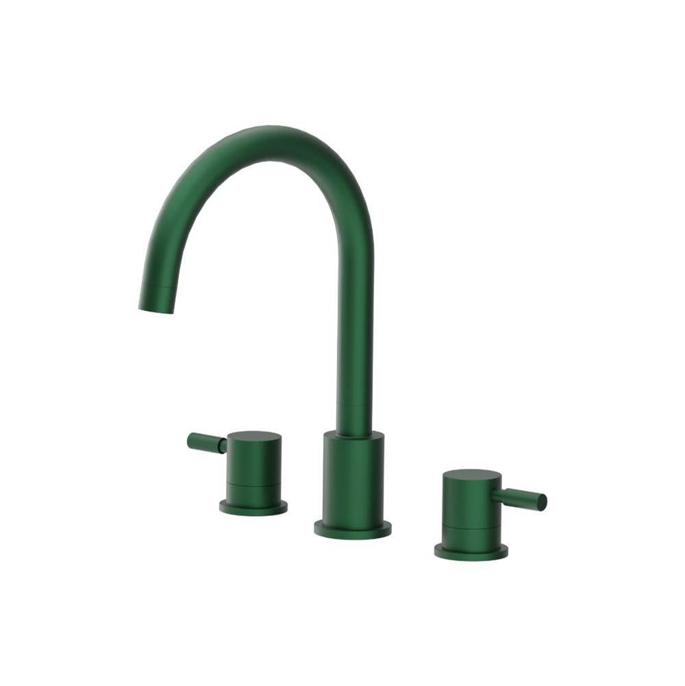 Isenberg By Flusso - 3 Hole Deck Mount Roman Tub Faucet - Leaf Green