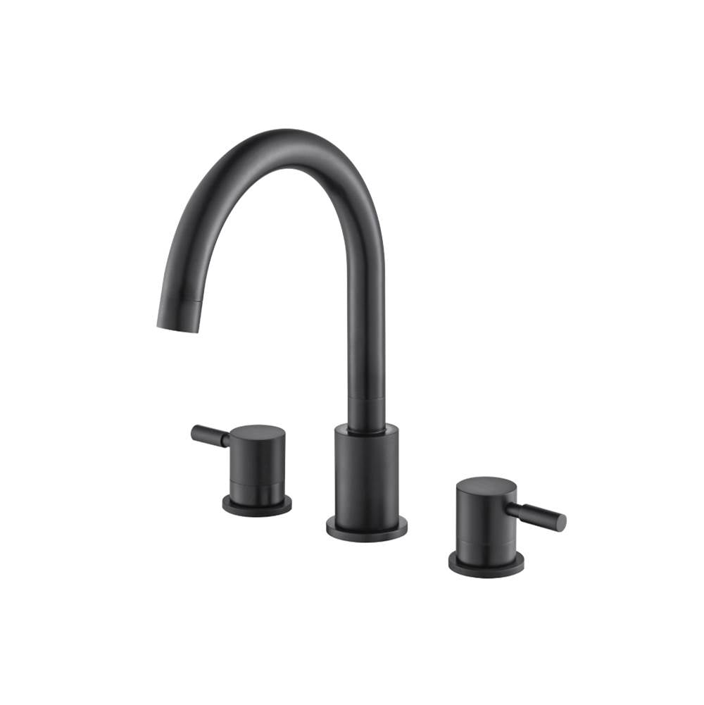 Isenberg By Flusso - 3 Hole Deck Mount Roman Tub Faucet - Matte Black
