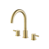 Isenberg By Flusso - 3 Hole Deck Mount Roman Tub Faucet - Satin Brass PVD
