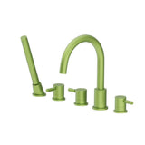 Isenberg By Flusso - Five Hole Deck Mounted Roman Tub Faucet With Hand Shower - Isenberg Green