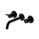 Isenberg By Flusso - Two Handle Wall Mounted Tub Filler - Gloss Black