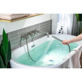 Wall Mount Tub Filler With Hand Shower