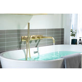 Wall Mount Tub Filler With Hand Shower