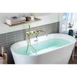 Wall Mount Tub Filler With Hand Shower