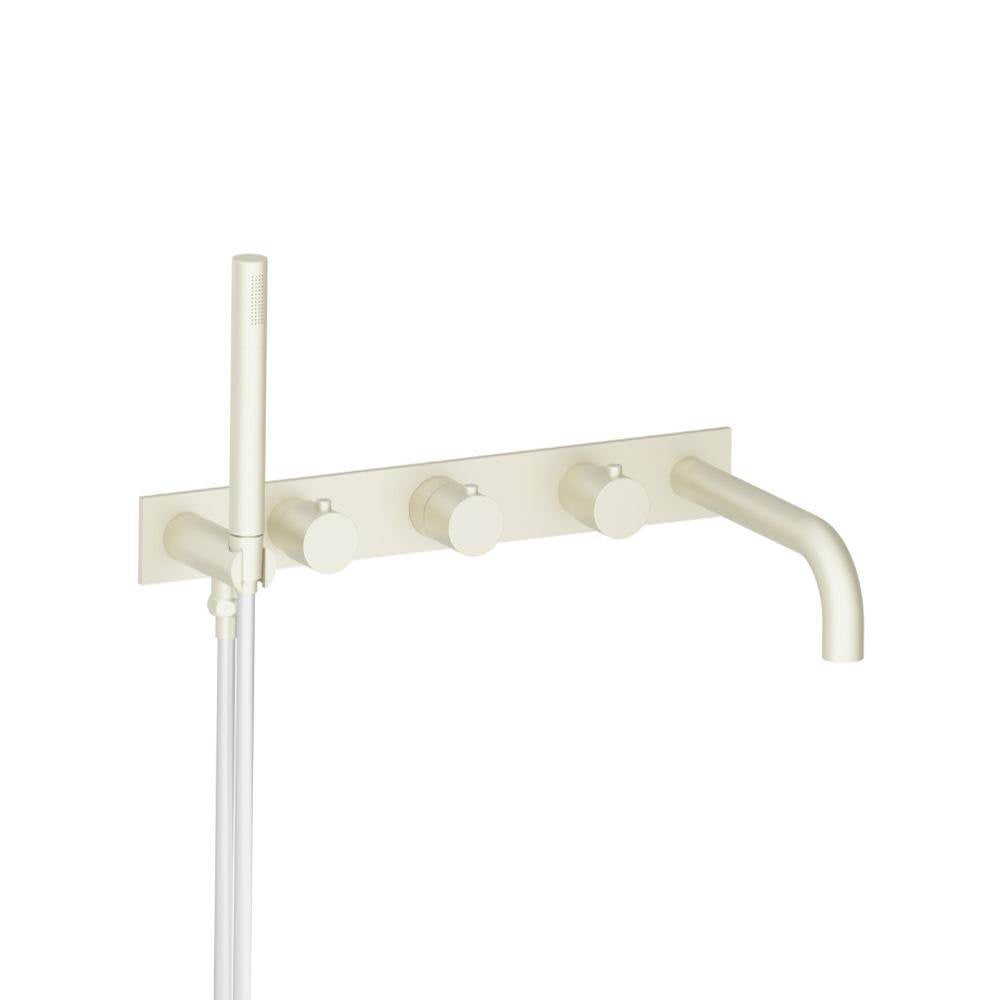 Isenberg By Flusso - Wall Mount Tub Filler With Hand Shower - Light Tan