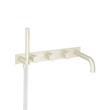Isenberg By Flusso - Wall Mount Tub Filler With Hand Shower - Light Tan