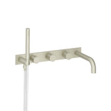 Isenberg By Flusso - Wall Mount Tub Filler With Hand Shower - Light Verde
