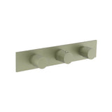 Isenberg By Flusso - 3/4'' Horizontal Thermostatic Valve with 2 Volume Controls &  Trim - Army Green
