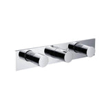 Isenberg By Flusso - Trim For Horizontal Thermostatic Valve with 2 Volume Controls - Chrome