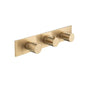 Isenberg By Flusso - Trim For Horizontal Thermostatic Valve with 2 Volume Controls - Brushed Bronze Pvd