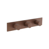 Isenberg By Flusso - 3/4'' Horizontal Thermostatic Valve with 2 Volume Controls &  Trim - Vortex Brown