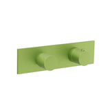 Isenberg By Flusso - 3/4'' Horizontal Thermostatic Shower Valve & Trim - 2 Output - Isenberg Green