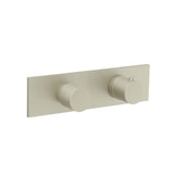 Isenberg By Flusso - 3/4'' Horizontal Thermostatic Shower Valve & Trim - 2 Output - Light Verde