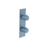 Isenberg By Flusso - 3/4'' Horizontal Thermostatic Shower Valve & Trim - 1- Output - Blue Platinum