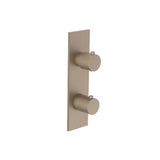 Isenberg By Flusso - 3/4'' Horizontal Thermostatic Shower Valve & Trim - 1- Output - Dark Tan