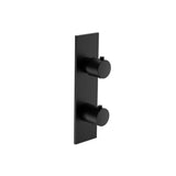 Isenberg By Flusso - 3/4'' Horizontal Thermostatic Shower Valve & Trim - 1- Output - Gloss Black