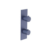 Isenberg By Flusso - 3/4'' Horizontal Thermostatic Shower Valve & Trim - 1- Output - Navy Blue