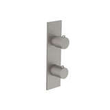 Isenberg By Flusso - 3/4'' Horizontal Thermostatic Shower Valve & Trim - 1- Output - Steel Grey