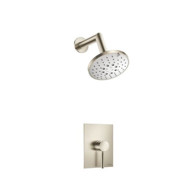 Isenberg By Flusso - Single Output Shower Set With ABS Shower Head & Arm - Brushed Nickel PVD