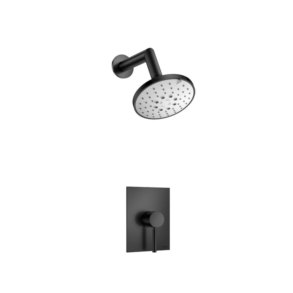 Isenberg By Flusso - Single Output Shower Set With ABS Shower Head & Arm - Matte Black