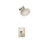Isenberg By Flusso - Single Output Shower Set With Brass Shower Head & Arm - Brushed Nickel PVD